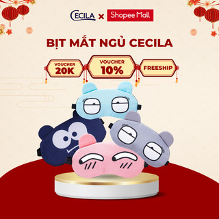Bịt mắt che ngủ Cecila có gel mát lạnh tạo cảm giác thoải mái , massage thư giãn hiệu quả dây đeo co giãn đàn hồi tốt