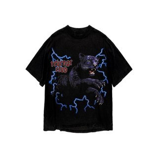 Áo thun in hình unisex nam nữ teeholic cotton cao cấp phong cách retro y2k báo màu đen trắng THS091223_156