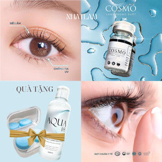 💧LENS TRONG SUỐT CẬN💧 Kính áp tròng không màu/ có độ cận từ 0-15 | Lens COSMO / lens cận không màu