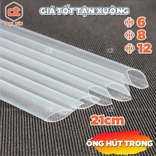 500G ỐNG HÚT TRONG phi 6mm-8mm-12mm, dùng cho ly/cốc cà phê trà sữa.