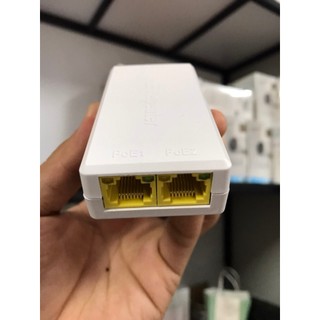 Poe extender - bộ chia poe 1 ra 2,không cần cắm nguồn, lấy nguồn từ cổng poe