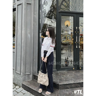 Sơ mi croptop nhiều mẫu, áo sơ mi nữ crt