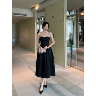 Đầm 2 dây Form Xòe Midi Tơ Ánh CD390398