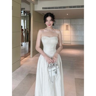 Đầm 2 dây Form Xòe Midi Tơ Ánh CD390398