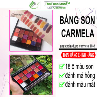 Bảng Son Anastasia Dupe Carmela 18 Ô Cao Cấp Với Chất Son Lì Lên Màu Chuẩn Không Khô Môi