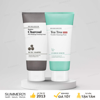 Sữa rửa mặt than hoạt tính bring green 300ml