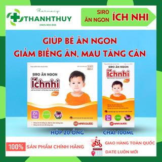 Siro Ăn Ngon Cho Bé Ích Nhi Plus, Bổ Sung Các Vi Chất Quan Trọng