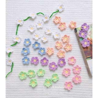 Brooch flower Charm hoa huy hiệu cái áo hoa năm cánh pastel