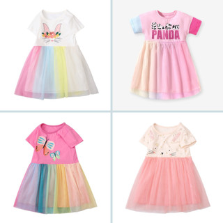 BST váy hè họa tiết ren cotton dễ thương Little Manven, Malwee thời trang trẻ em từ 2-7 tuổi