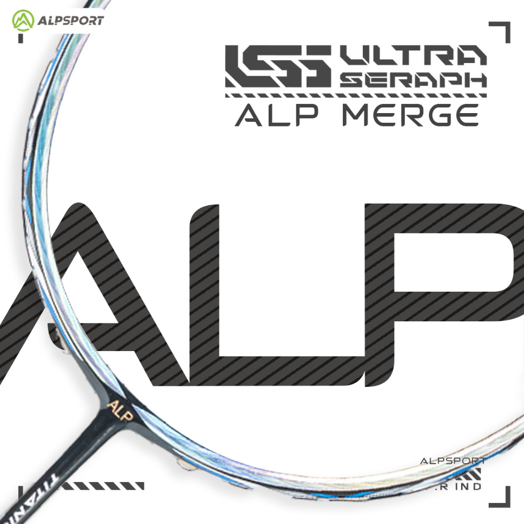 ALP BBQ3.0 8U Căng Max 32LBS 15KG Vợt Cầu Lông Original 100% Full Carbon ALPSPORT Rsl Yonex White Badminton Racket Black