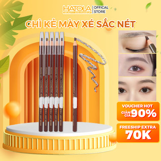 Bút chì xé kẻ mày không thấm nước, lâu trôi chì kẻ mày sắc nét màu sắc dễ sử dụng HATOLA