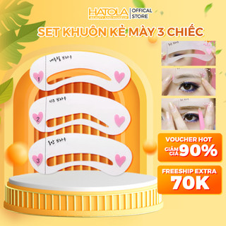 Set 3 khuôn mày kẻ lông mày phong cách Hàn Quốc giúp tập kẻ mày đẹp thời trang siêu tiện lợi Hatola