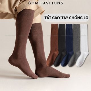 Vớ nam dài gần gối GOMTAT, nhiều màu khác nhau, chất liệu cotton cao cấp hút ẩm thoáng khí, mềm mại êm chân - HOT-1804