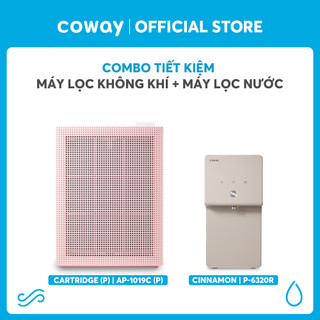 Máy lọc không khí coway cartridge ap-1019c và máy lọc nước coway cinnamon p-6320r