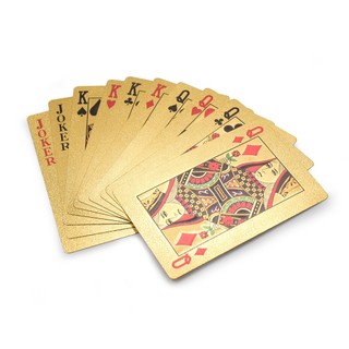 Bộ bài mica mạ vàng