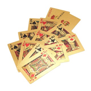 Bộ bài mica mạ vàng