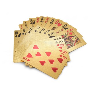 Bộ bài mica mạ vàng