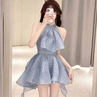 Đầm yếm Hotgirl cao cấp tơ nến tua rua xinh xắn