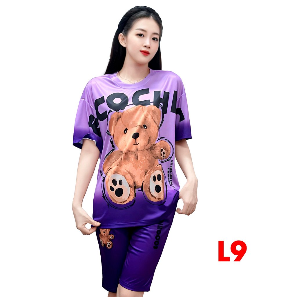 L9 - Bộ Đồ Lửng Thun Cao Cấp Co Giãn 4 Chiều - Bộ Nữ Teen Long Thanh