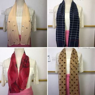 Khăn si tuyển 2hand vuông, dài, chất lụa, voan, đũi nhiều kiểu, nhiều mẫu, dễ phối đồ