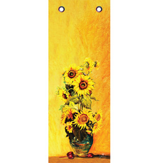 Thảm Yoga treo tường chính hãng Yvonne, Sunflower dày 4mm, bề mặt nhám, siêu bám