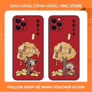 Ốp lưng Iphone 8+/XS Max/11/12 Pro/14 Pro/14 Plus/....viền bảo vệ camera hình Tết Thần Tài BST1