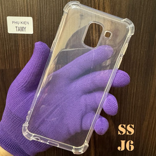Ốp Lưng Samsung J6 Dẻo Trong Suốt Chống Sốc Có Gù Bảo Vệ 4 Gốc