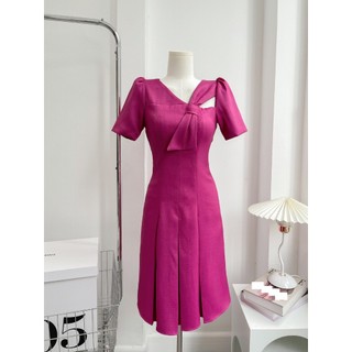 Đầm Bigsize Tú Mỡ Đầm Bigsize Nữ Thiết Kế Tà Xếp Ly ,Trẻ Trung Đi Làm Dạo Phố Đủ Size 45-80kg DA0228