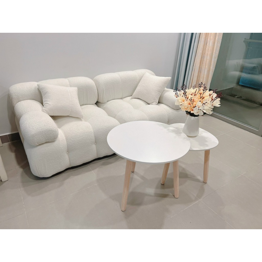 Sofa lông cừu múi vuông tách rời, ghế sofa phong cách hàn quốc, chât lượng tặng kèm gối | BigBuy360 - bigbuy360.vn