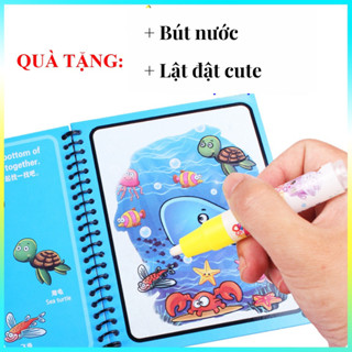 Tranh Tô Màu Nước Ma Thuật Không Giới Hạn Bút Tô Màu Không Bao Giờ Hết Mực, đồ chơi thông minh, quà tặng cho bé