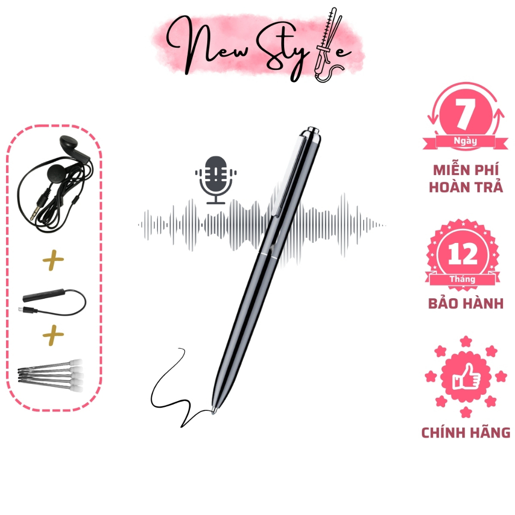 Máy ghi âm JXD 64GB máy thu âm nhỏ gọn kỹ thuật số máy tính thông minh loại bỏ tạp âm tối đa - BH 1 năm đổi mới