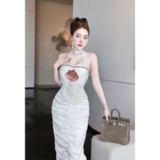 Váy yếm body dùm ngực kết đá Size L dưới 55 kg