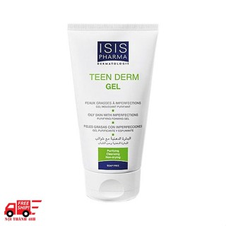 Gel rửa mặt giảm nhờn ngừa mụn ISIS Pharma Teenderm Gel (40ml - 150ml)