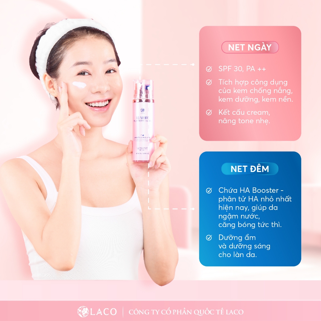 Kem Dưỡng Da NGÀY và ĐÊM LACO 54ml  bảo vệ da trước tác hại của tia UV, cho làn da tươi sáng và khỏe hơn | BigBuy360 - bigbuy360.vn