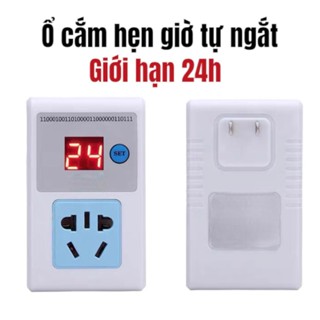 Ổ cắm hẹn giờ điện tử tự tắt thiết bị thông minh, ngắt sạc xe điện, sạc điện thoại, hẹn giờ ủ sữa chua, máy bơm nước