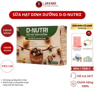 Sữa hạt dinh dưỡng D-Nutri chính hãng 20 gói - giúp tăng cân và thay thế bữa ăn cho người muốn giảm cân