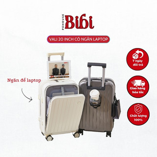 Vali Du Lịch Thời Trang Size 20 Icnh Idobi 23-15, Vali Kéo Thời Trang Có Ngăn Để Laptop Và Khay Đựng Cốc
