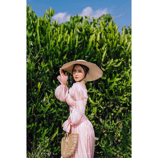 Đầm maxi đan eo tơ organza cao cấp ( có sẵn tại Stork Maxi)