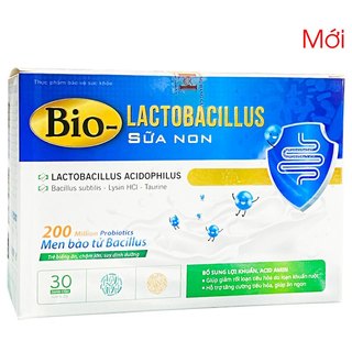 Bio – Lactobacillus sữa non - Hỗ trợ tăng cường tiêu hóa, giúp ăn ngon (30 gói)