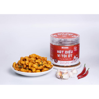 Hạt điều tẩm vị tỏi ớt dan86 hũ 250gr