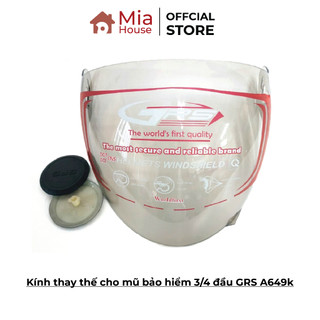 Kính thay thế cho mũ bảo hiểm 3/4 đầu GRS A649k