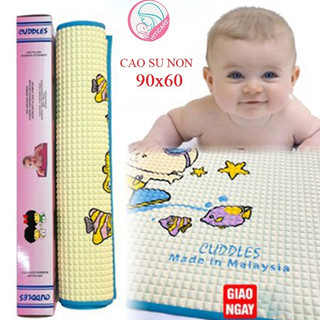 Chiếu cao su CUDDLES chống thấm cho bé loại tốt (Tấm lót cao su KT 60x90cm)