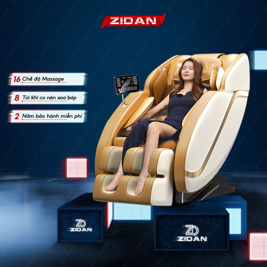 Ghế massage toàn thân ZIDAN Z99 [CAO CẤP] công nghệ mát xa 8 túi khí 16 chế độ nhiệt hồng ngoại tân tiến