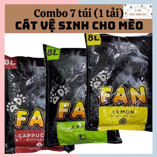Combo 7 túi cát vệ sinh cho mèo - Cát FAN cho mèo