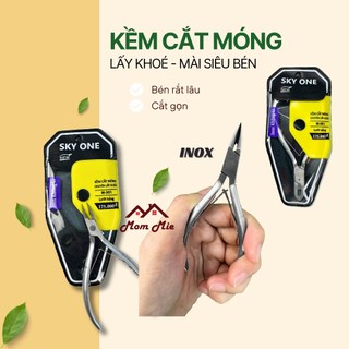 Kềm cắt MÓNG lấy khóe mũi nhọn bằng INOX, lưỡi bằng làm nail, chuyên cắt khóe trong, khóe cuộn làm móng Sky One - I061