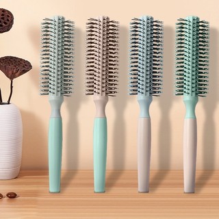 Lược gỡ rối chải tóc, massge da đầu, tạo kiểu tóc cán tròn màu pastel PK170