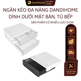 Ngăn kéo đa năng DandiHome dán dưới mặt bàn làm việc và tủ bếp
