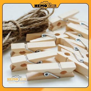 Kẹp gỗ treo ảnh, kẹp ảnh, trang trí nemo decor