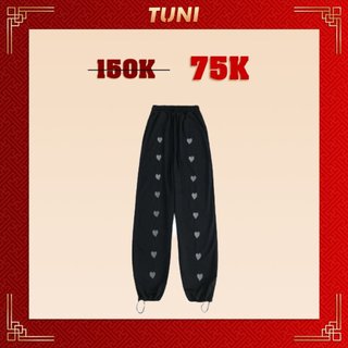 Quần Dài Thun Lưng Cao Ống Rộng Có Bo CEXI Vải Da Cá Phong Cách Ulzzang - Tuni Store
