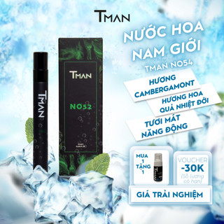  Nước hoa nam giới Cam dứa tươi mát lưu hương lâu 8h Strongly Attractive No52 Tman - dung tích 10ml